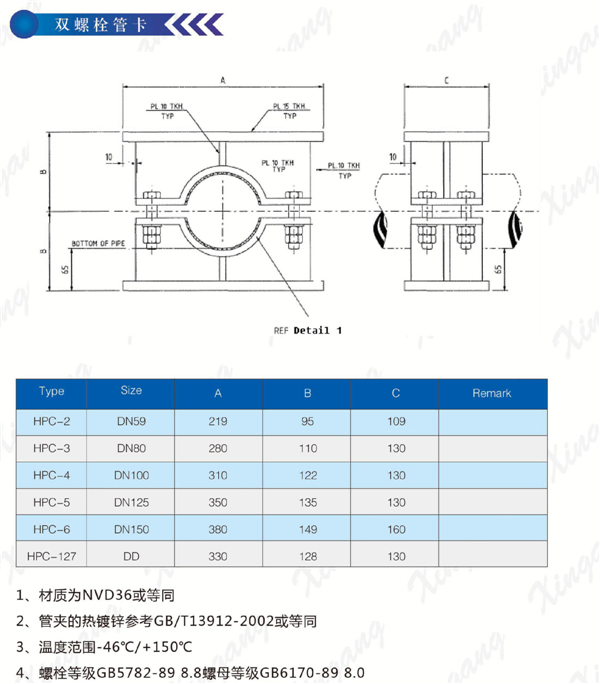 玻璃钢管管夹